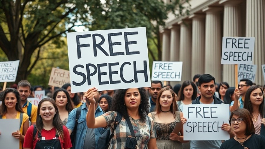 Diverse supporters rally for free speech at Texas A&M drag shows protest.