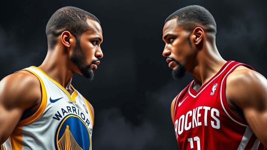 Intense NBA game analysis: Warriors vs Rockets showdown, vibrant details.
