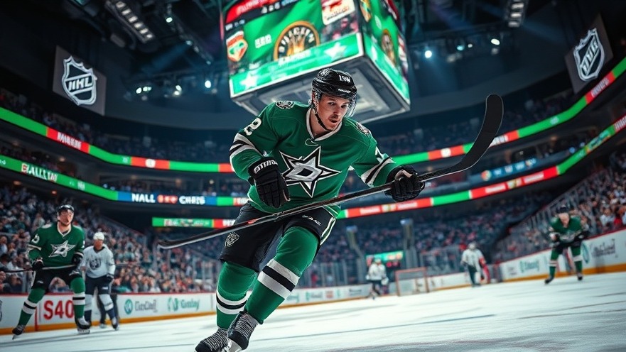 Dynamic Dallas Stars game highlights with aggressive play and vibrant atmosphere.