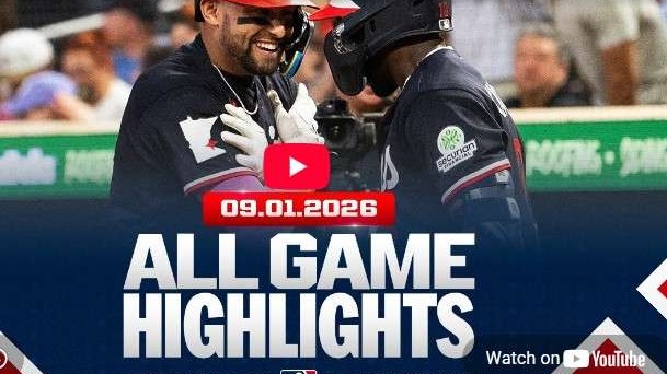 Major League Baseball Game Highlights players celebrating
