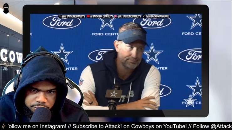Dallas Cowboys coach in a press conference discussing accountability.