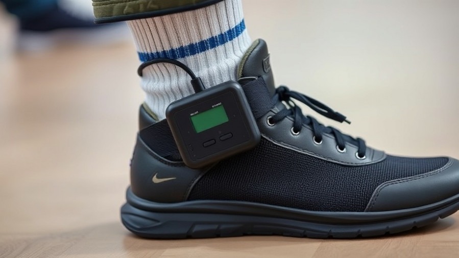San Antonio public safety news: electronic monitoring device on man's ankle.