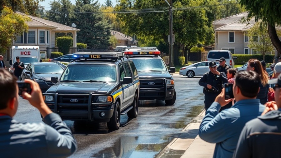 ICE vehicle convoy in Pasadena standoff showcases immigration enforcement and community rights.