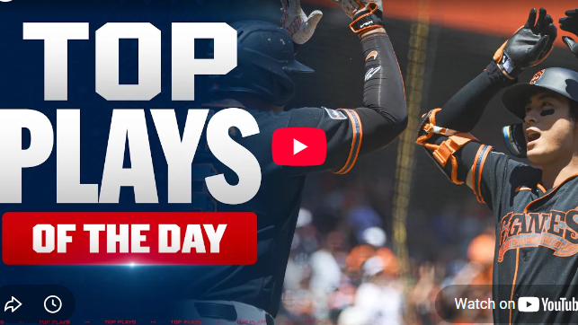 MLB Plays of the Week, players celebrate a game highlight.