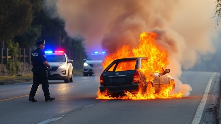 Austin traffic updates: Police respond to a vehicle fire on the road.
