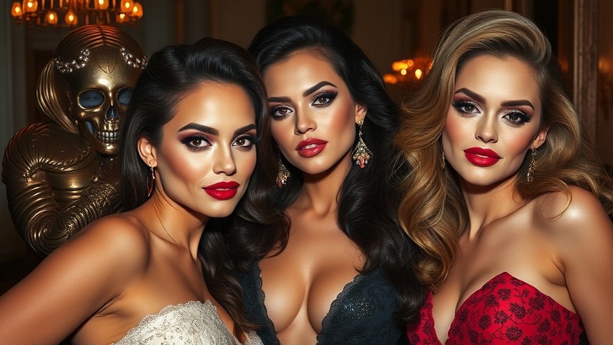 Glamorous women representing dating show authenticity in reality TV love.