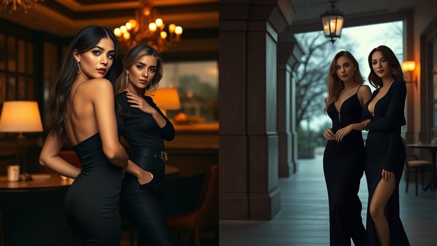 Zoë Kravitz and Sadie Sink pose elegantly, showcasing immersive experiences in contrasting settings.