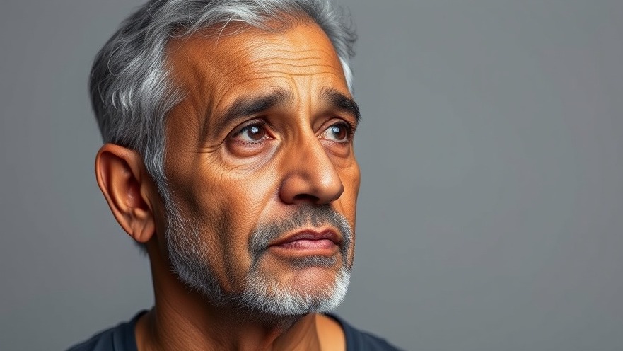 Thoughtful Indian man reflecting on bloating causes and digestive health.
