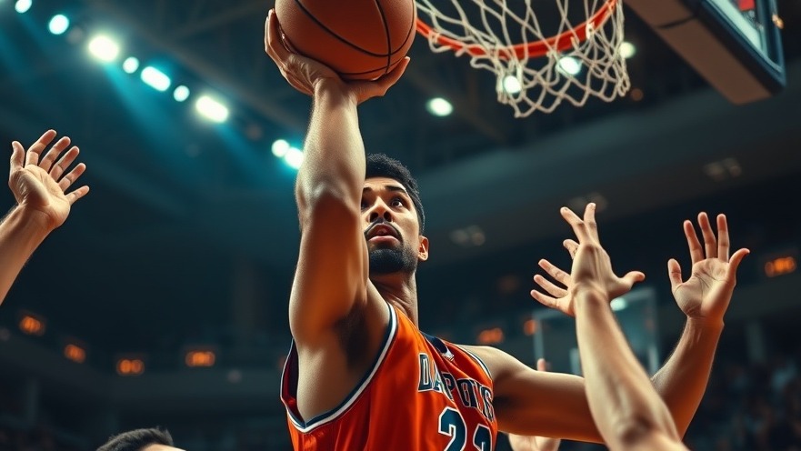 Energetic basketball player reaching for an offensive rebound in intense NBA Playoff analysis.