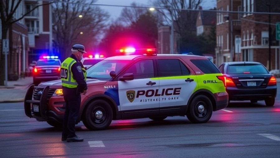 Police officers responding to a call in Austin for local public safety news.