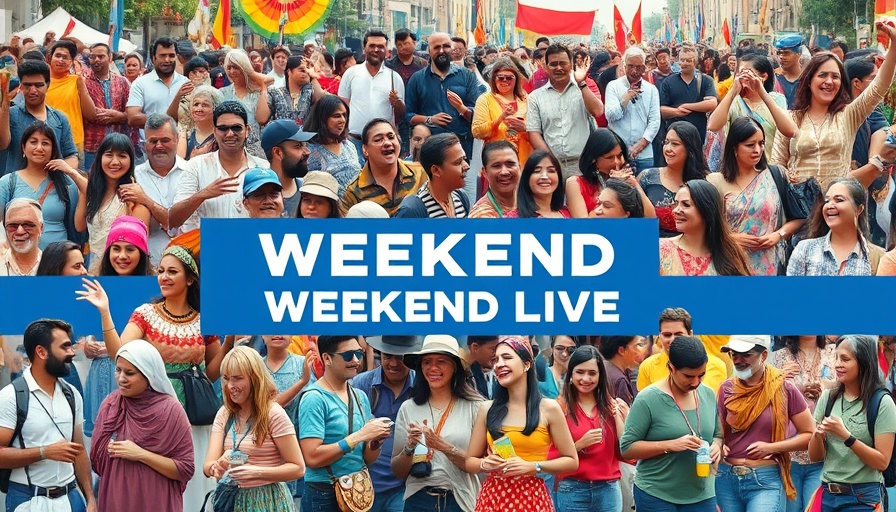 Collage of colorful weekend events in San Antonio showcasing diverse community activities.