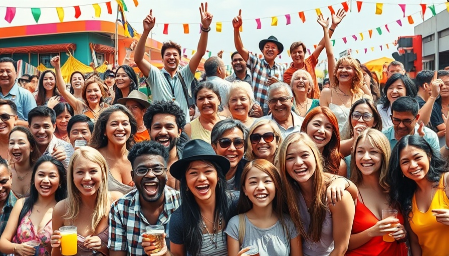 Festive collage featuring free events in Houston, vibrant and diverse activities.