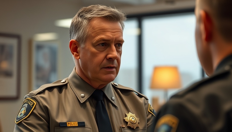 Peoria Police Chief engaged in conversation during Hispanic Heritage Month.