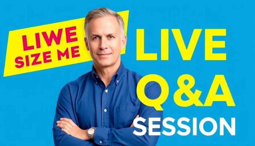 Q&A session promotional graphic focusing on mental wellness for seniors