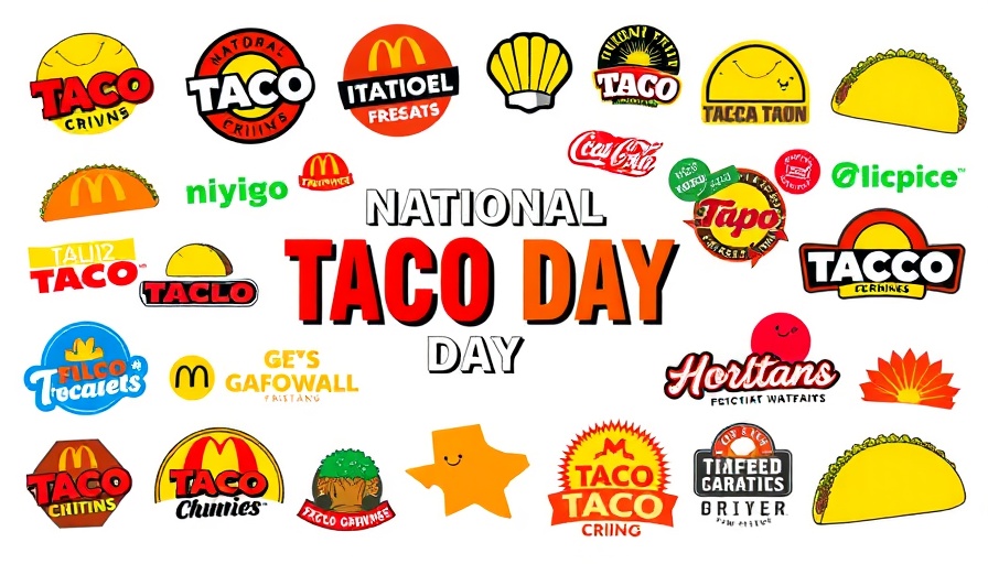 National Taco Day deals in Houston featuring popular taco chains.
