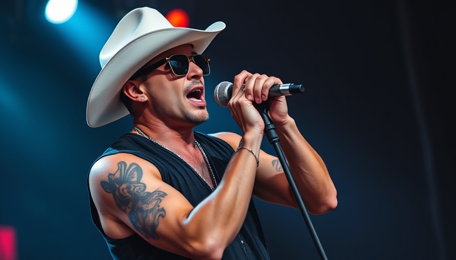 Musician in cowboy hat performing at ACL Fest 2025.
