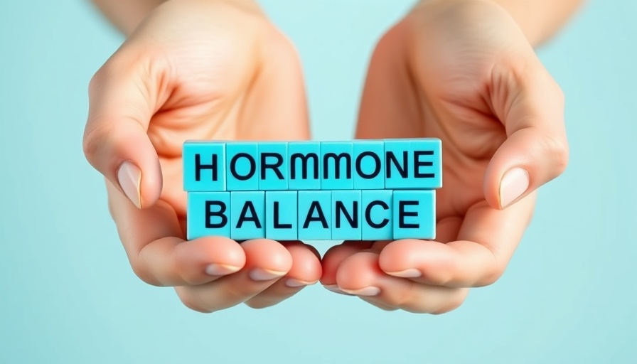 Signs of hormonal imbalance concept with hormone balance blocks.