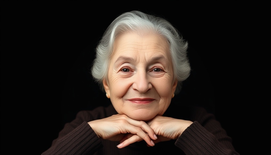 Elderly woman's portrait highlighting signs of aging after 80.