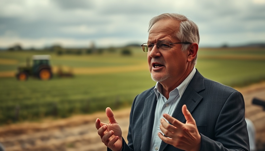 Community banks role in U.S. economy highlighted with speech and farming scene.