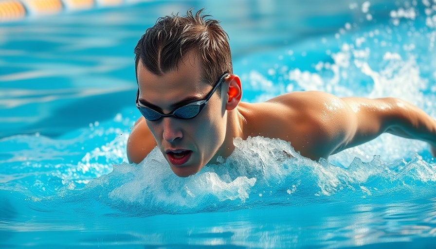 Swimmer gliding in a pool, showcasing swimming for weight loss benefits.