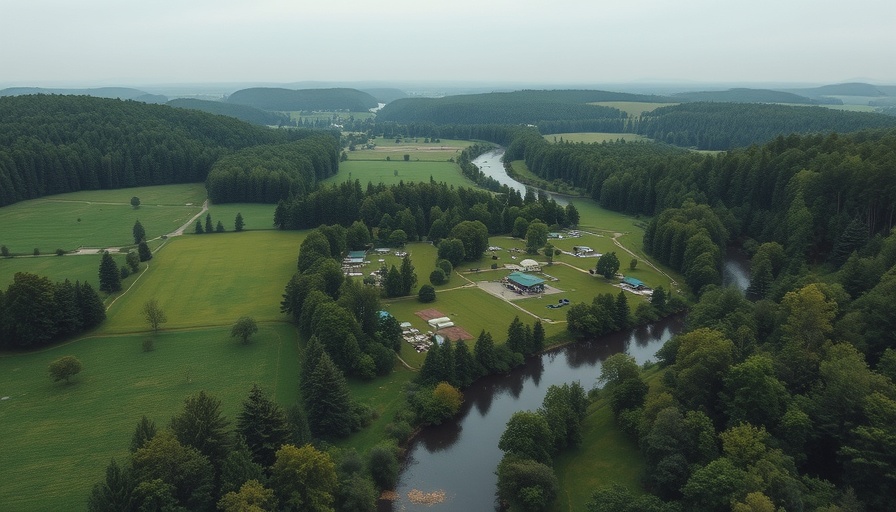 Serene Texas youth camp landscape highlighting camp safety environment.
