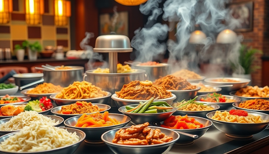Diverse selection of dishes at the best Chinese buffet in Houston.
