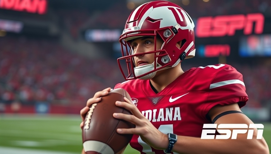 Indiana Football player prepares to pass during Week 7 reaction.