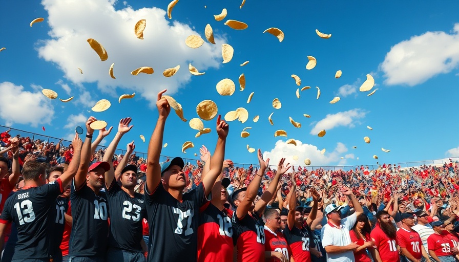 Fans celebrate Texas Tech tortilla tradition, energetic sports event.