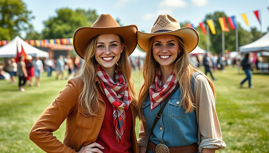 Fashionable women at Austin City Limits Festival with Western style.