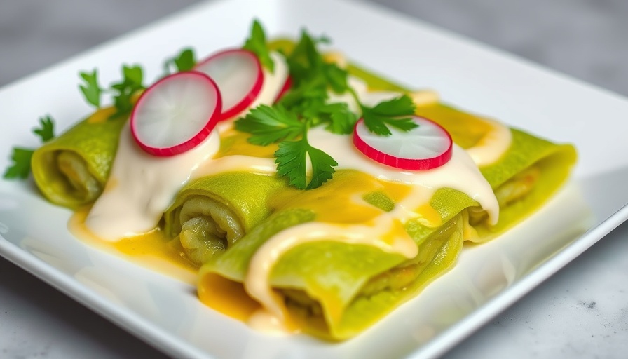 Elegant enchilada dish showcasing The Mexican Dallas dining experience