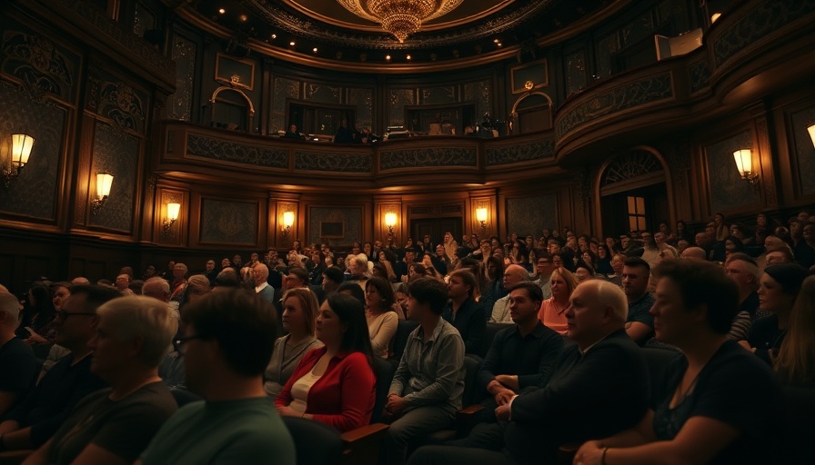 Audience enjoying Round Top Film Festival 2025 in a vintage theater.