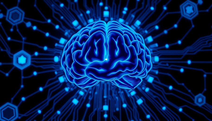 Futuristic brain illustration symbolizing health and wellness.