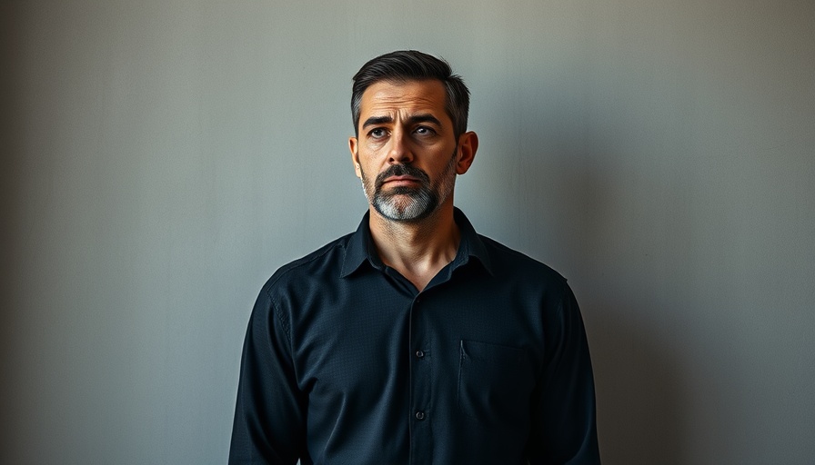 Serious-looking man in prison uniform, Austin crime reports.