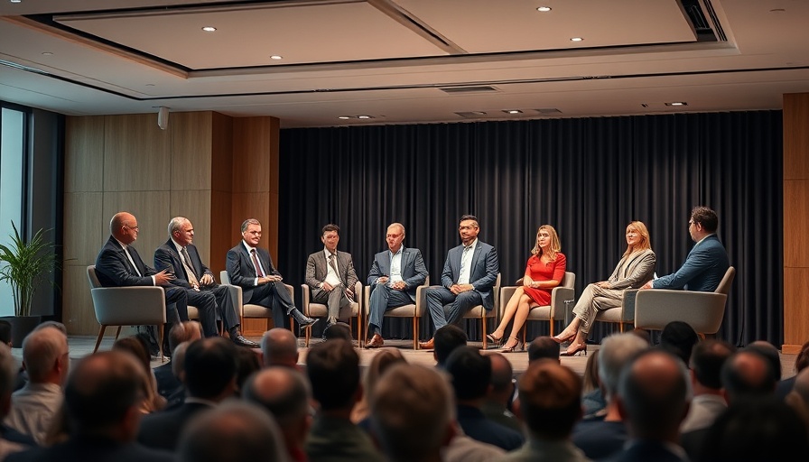 Economic professionals panel discussing at Austin-San Antonio growth summit.