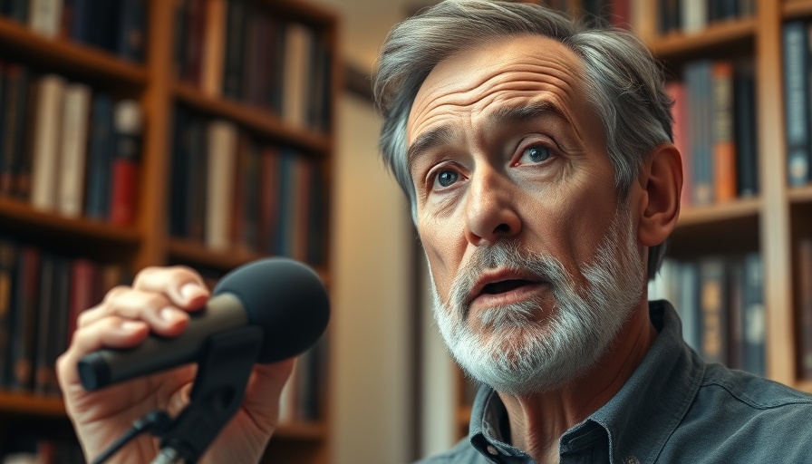 Middle-aged man discussing exercise for weight loss indoors.