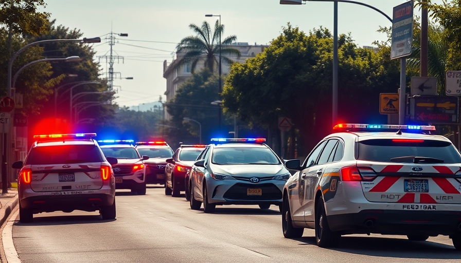 San Antonio police vehicles at an incident scene