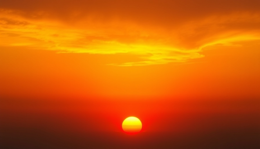 Serene sunset capturing sunset anxiety in a vivid sky.