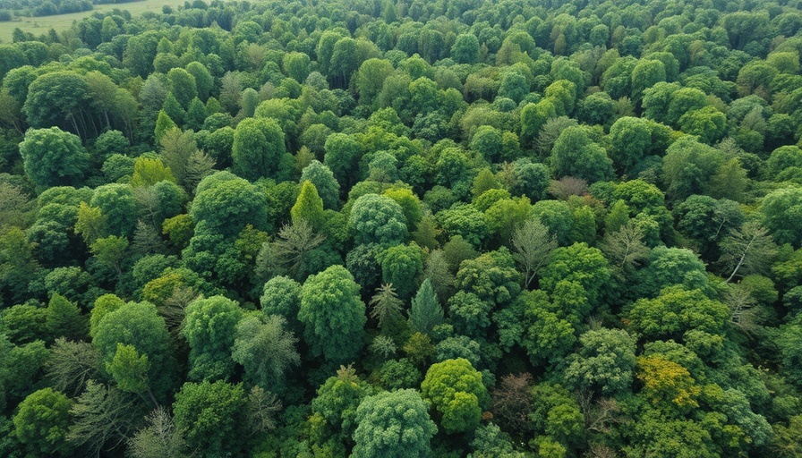 Dense forest landscape view related to law enforcement news USA.