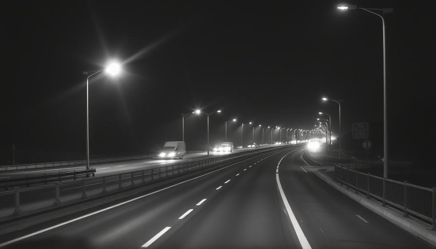 Nighttime I-4 traffic updates showing empty highway and glowing streetlights.