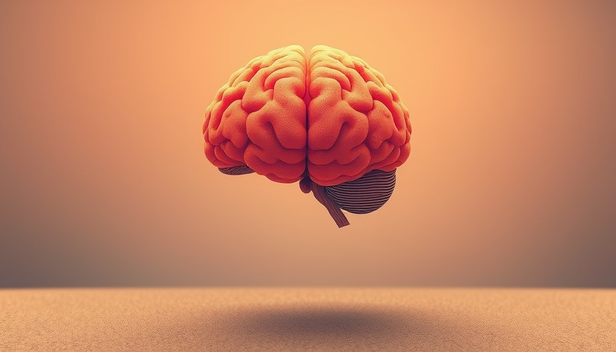 Illustration of a brain over lips to symbolize brain health