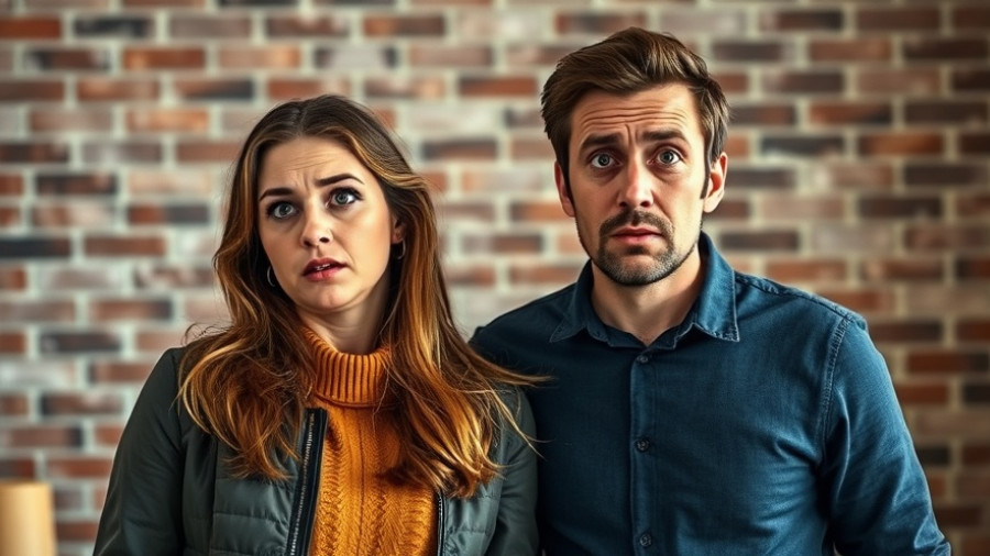 Surprised couple in After the Hunt movie review setting.