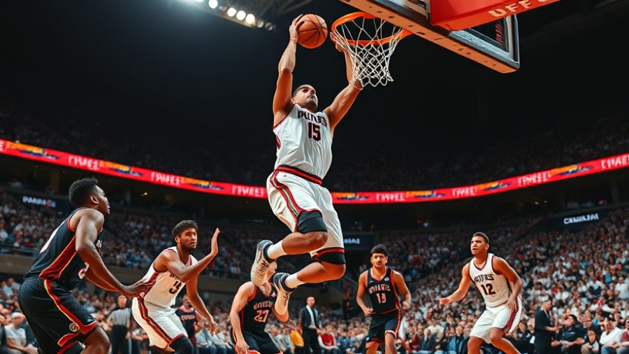 Luke Kornet NBA Journey: leaping action shot in game.