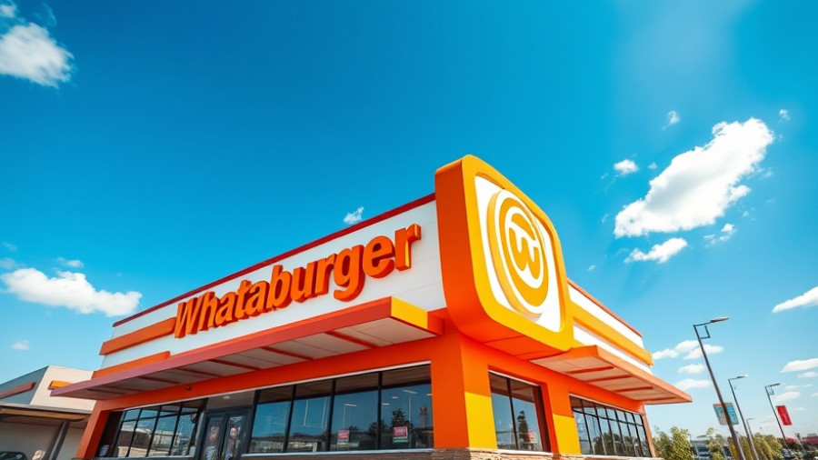 Whataburger restaurant showcasing modern branding and signage.