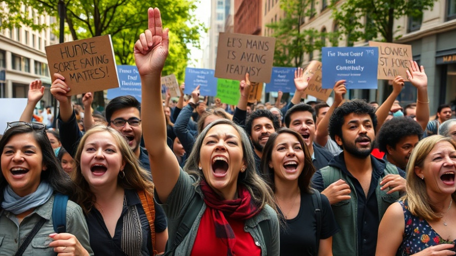Protesters at No Kings Protest San Antonio holding signs and chanting.