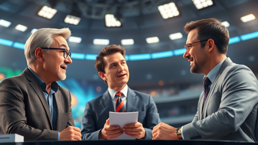 Sports commentators analyze Cowboys victory over Commanders in studio.