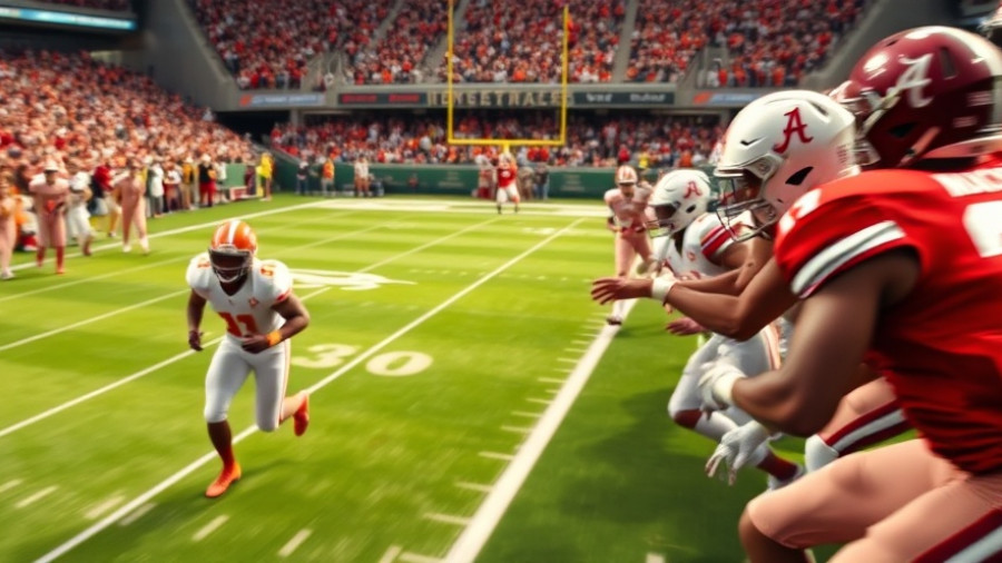 Tennessee Volunteers vs. Alabama Crimson Tide football action highlights.