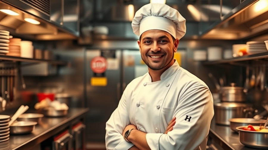 San Antonio entrepreneur chef smiling in a food truck kitchen