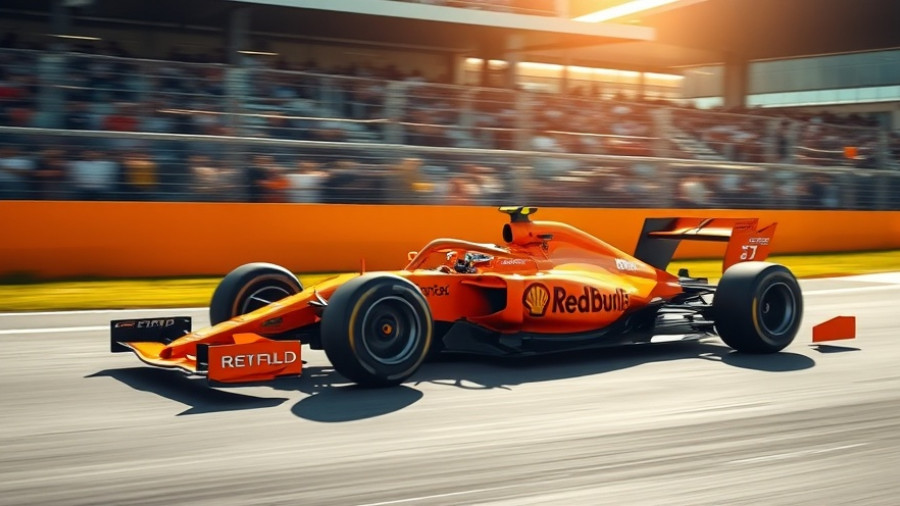 Formula 1 car racing during Austin F1 weekend.