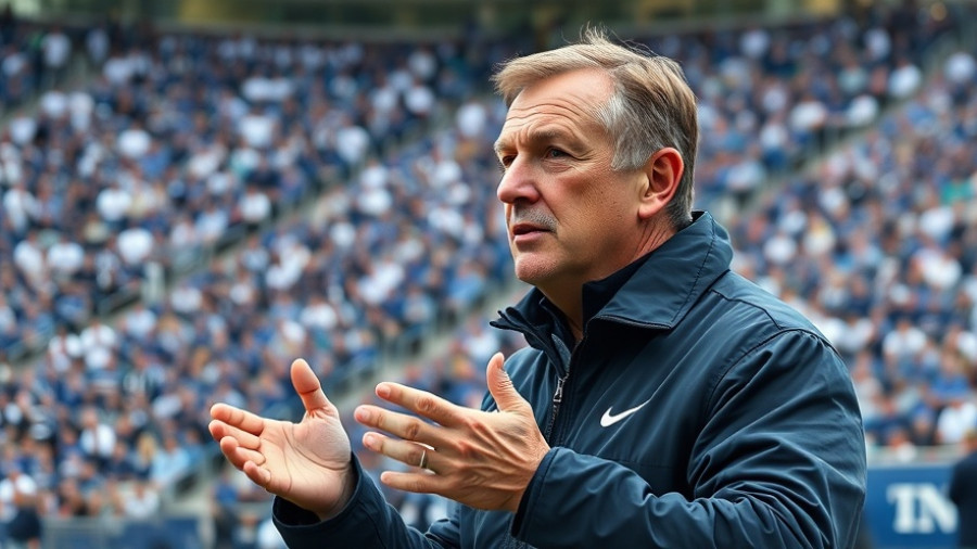 Football coach instructing players during a game, emphasizing Bill Belichick's Hall of Fame selection.