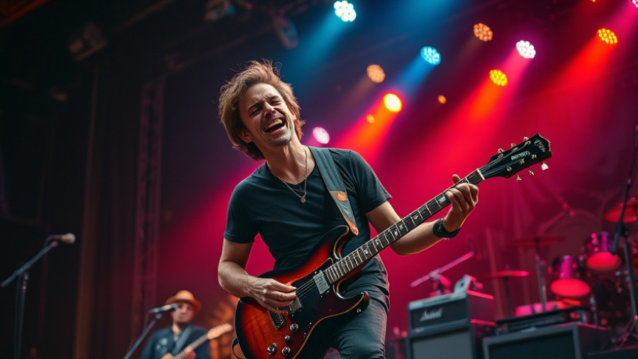 Live music performance in San Antonio with musician on stage.